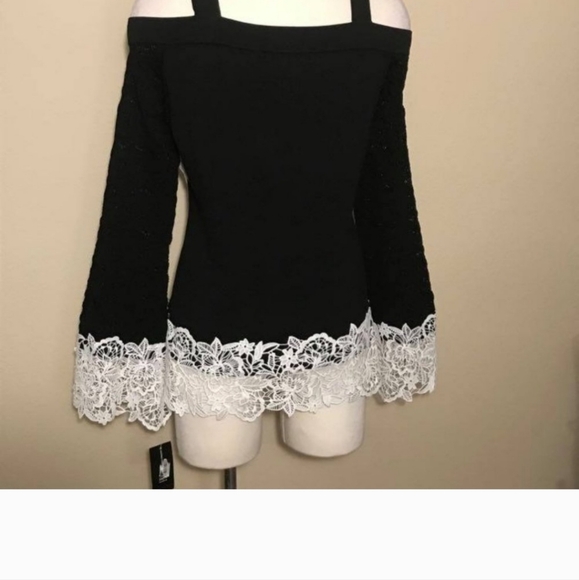 NWT INC Lace Embellished Sweater - Picture 5 of 5